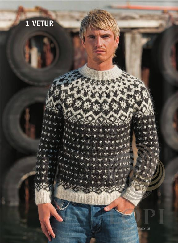 Explore Vetur (Winter) Mens Wool Sweater Black Nordic Store X and